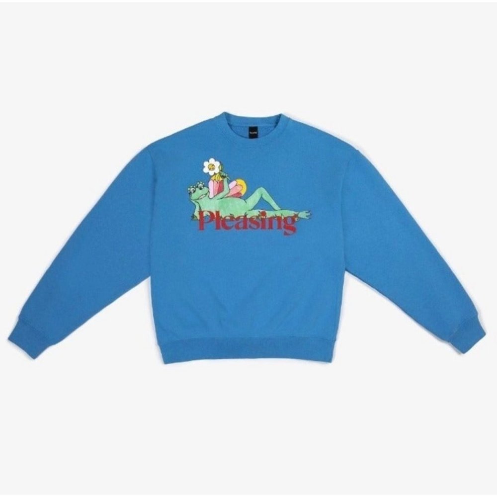 NEW THE PLEASING CREWNECK SKY BLU